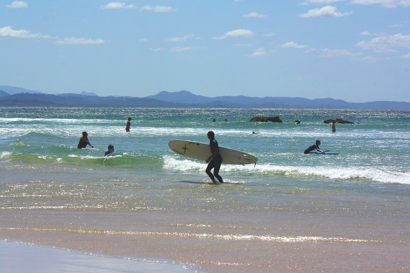 A beautiful day for surfing at byron Bay