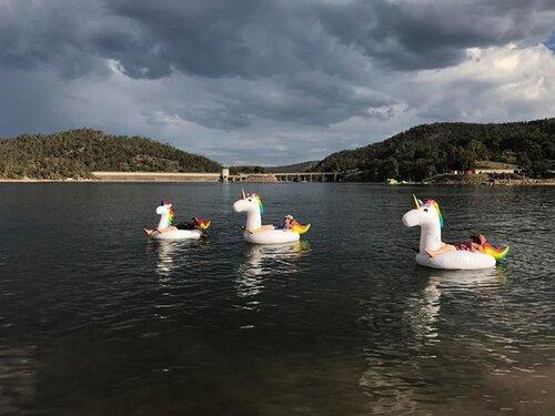 Water sports at Lake Lyll NSW