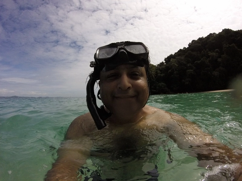 Snorkelling at Palau Kapas