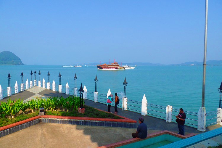 Waterfront area in Langkawi malaysia