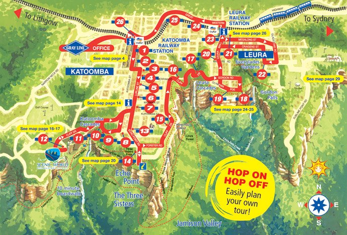 blue mountains maps