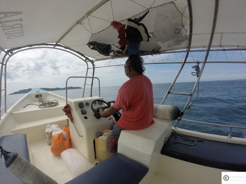 Catching a boat at Palau Kapas from Marang Jetty