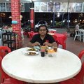 Ozasiatraveller enjoying great food at Haitian Restaurant
