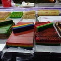 Cake Lapis, a multi-colored cake is specialty of Kuching