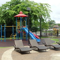 Outdoor kids area and swimming pool at Grand Marghertia