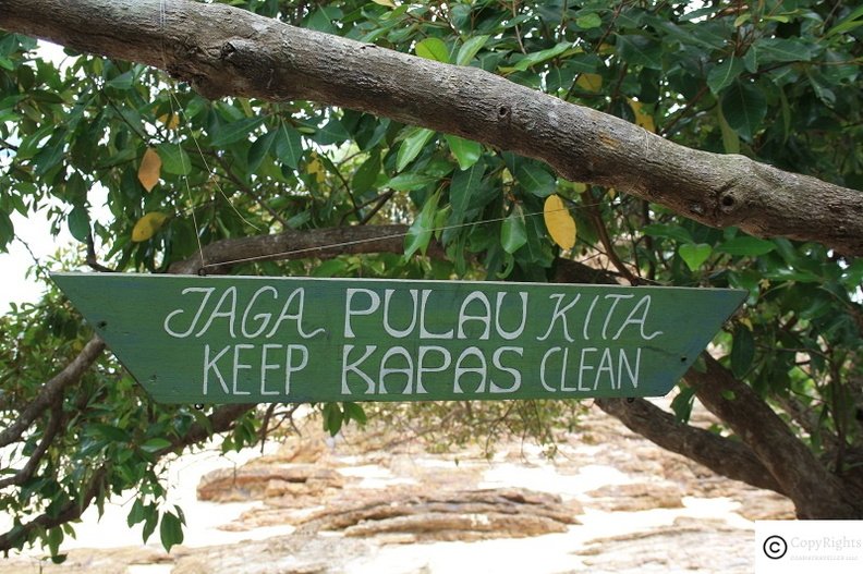 Kapas Island is very well maintained. 