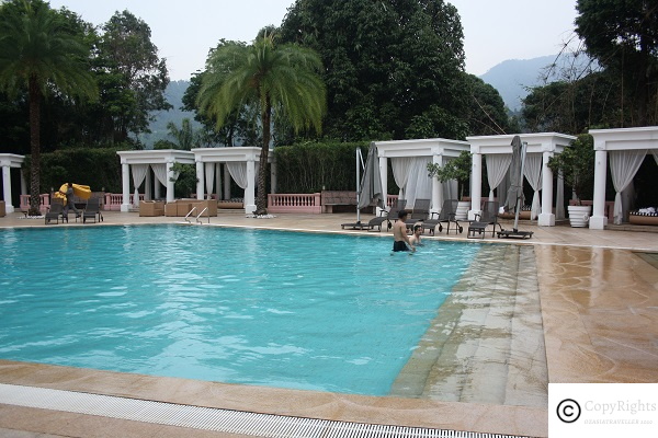 Outdoor pool at The Chateau
