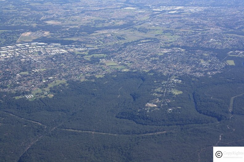 Aerial views of Western Sydney