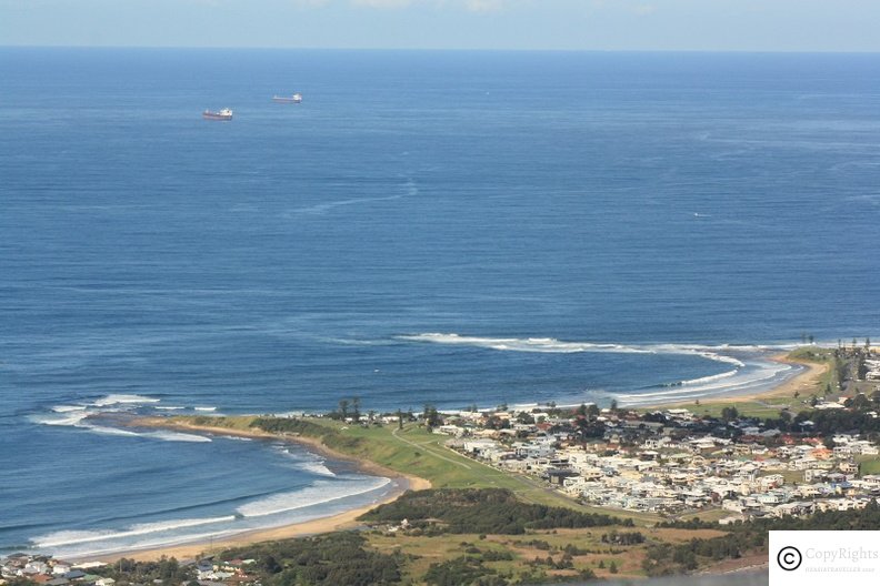 Views of Wollongong from Mount Kiera Lookout, NSW