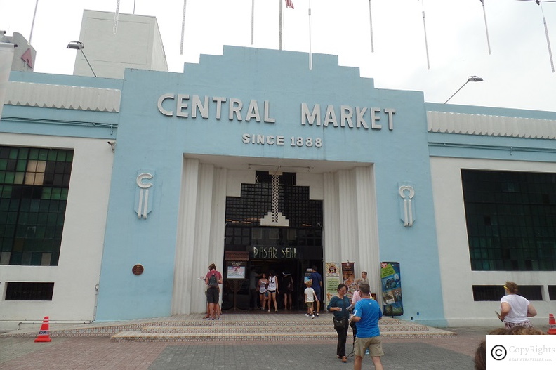 Exterior of Central Market setup in 1888