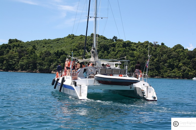 A 14 seater catamaran is an ideal for a small group