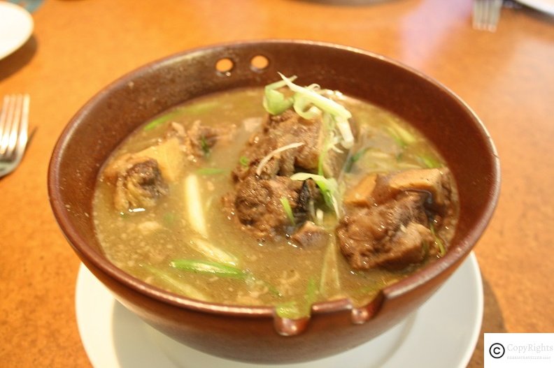 Oxtail soup at Gobo Chit Chat Cafe at Traders Hotel 