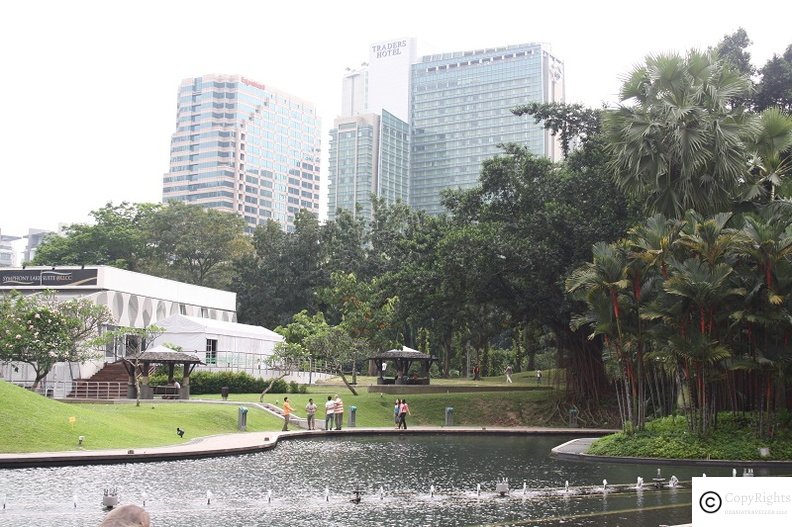 Traders Hotels is located next to KLCC Park