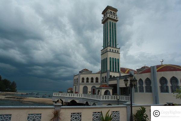 Floating Mosque of Tunjung Banga in Penang close to Batu Ferringhi
