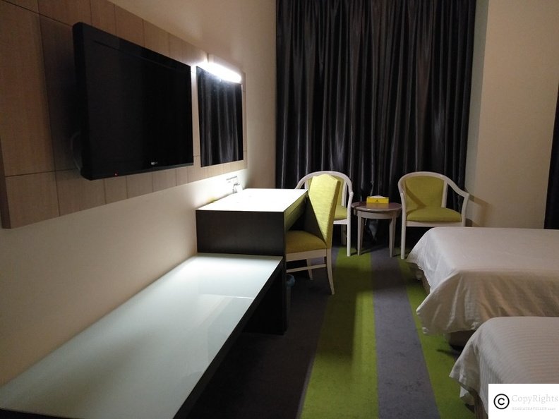 A deluxe room at Mega View Hotel Kuantan