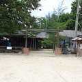 Cafes on waterfron in Kapas Island