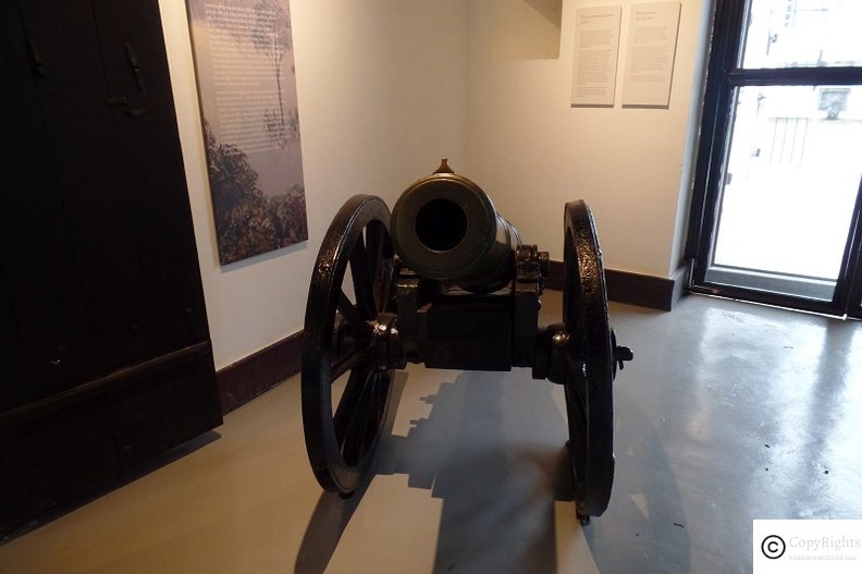 Canons carried over from Europe on the ships to Kuching Sawarak