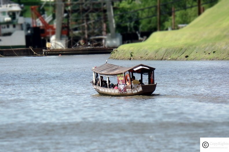 A single boat tour in Sarawak River