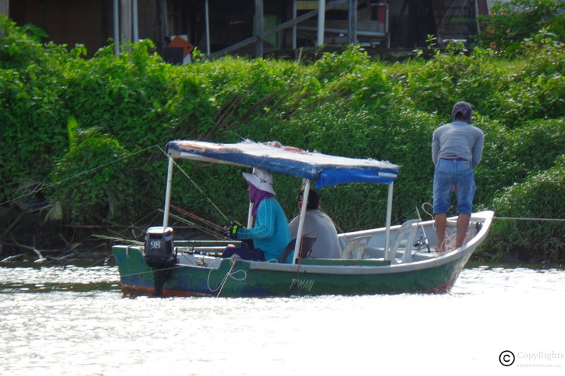 Local fisherman in Sarawak River