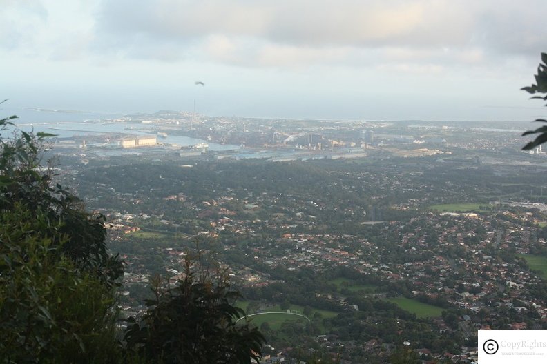 View of Shoalhaven region from Mount Kiera Lookout in Wollongong