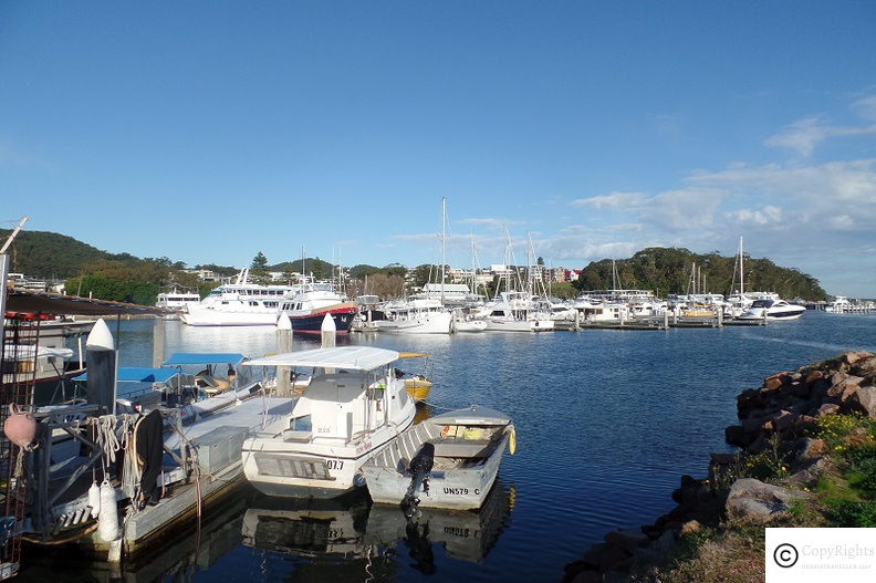Beautiful View of Nelson Bay Marina early in the morning