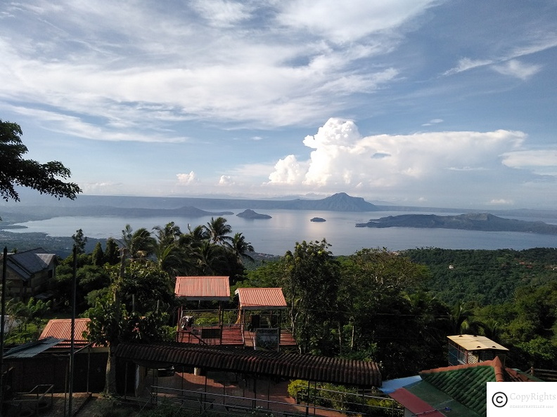 Beautiful Views of Lake Taal on a clear day in Tagaytay