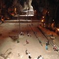 Rock formation and Temple on the top of the hill at Batu Caves