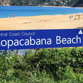 Copacabana Beach in the central coast nsw