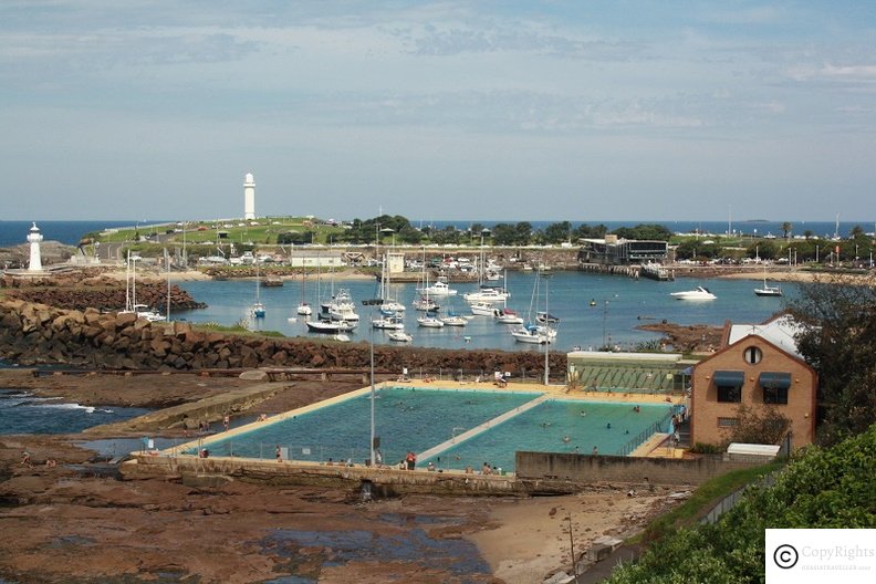 Rockpools at the Wollongong Beach, NSW