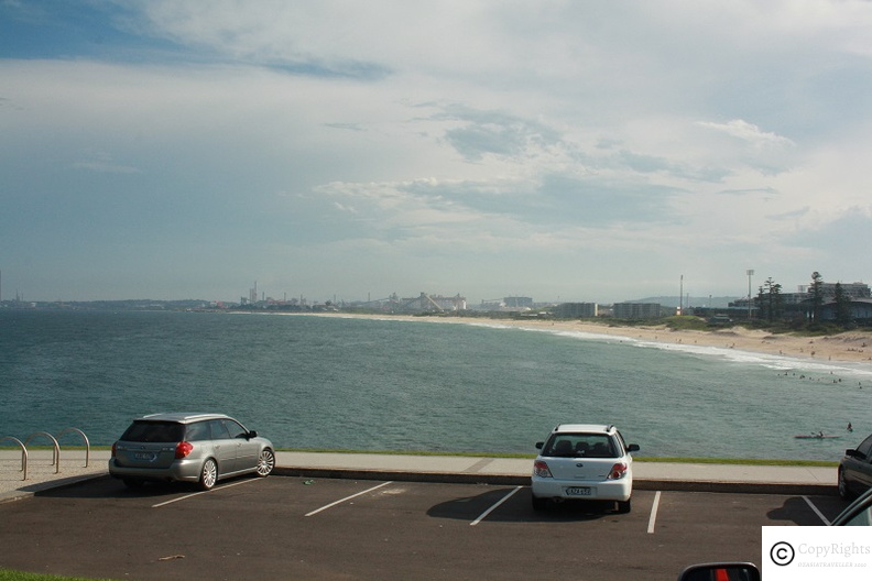North Wollongong Beach area overlooking Port Kembla