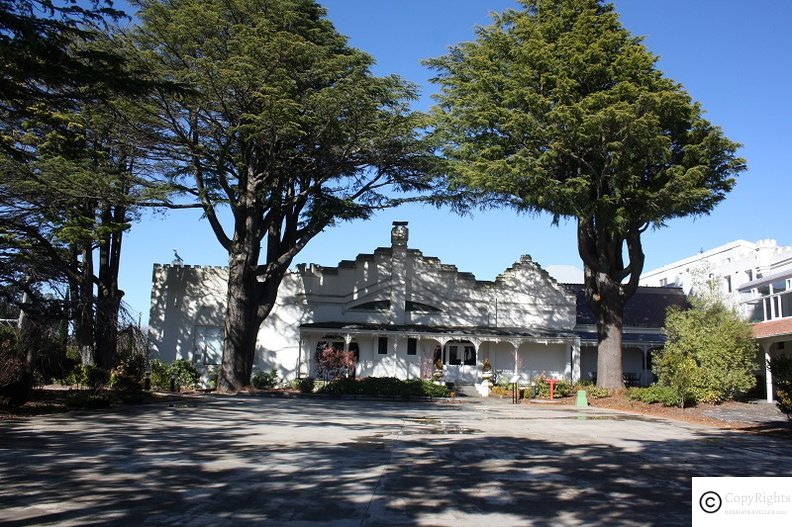 Impressive architecture of Hydro Majestic Hotel