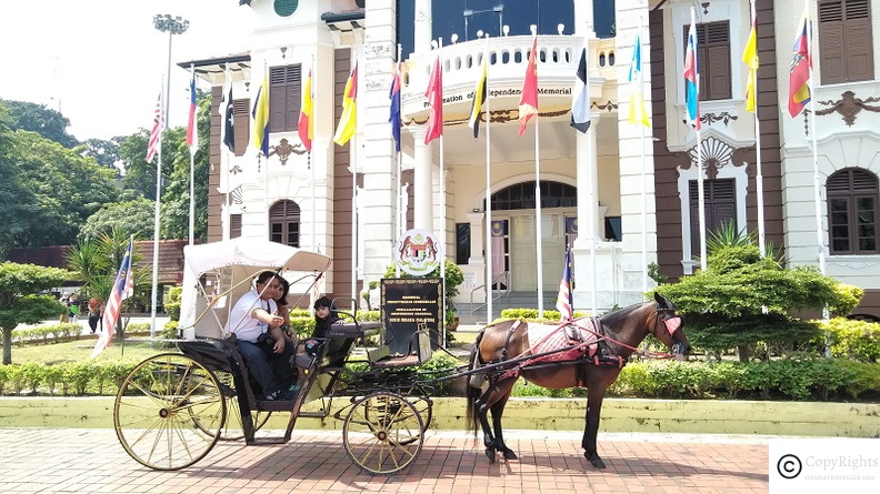 A buggy ride in Melaka Tourist Area