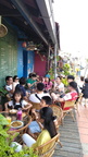Cafes on Melaka River in Melaka City