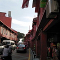 Brick red painted building in Melaka are reminder of rich Portuguese history and occupation