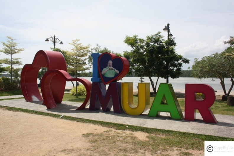 A landmark in Tunjung Emas in Muar