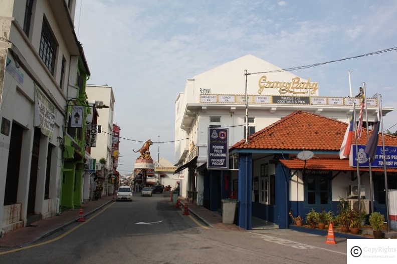 Back street of Jonker Walk area in Melaka City